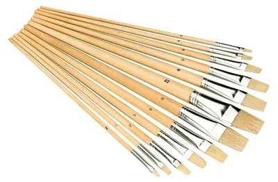 Produktbild von Strichzieher für Künstler, 12-teilig, flache Spitze
