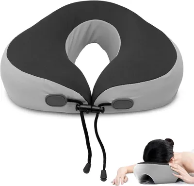 Immagine prodotto di Cuscini massaggianti con apertura per la testa, cuscini massaggianti per il collo, supporti per il viso per culle, cuscini a forma di U regolabili per il viso, adatti per letti, parrucchieri, centri benessere e lettini da massaggio