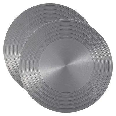 Produktbild von 2 Stück Wärmeleitplatte für Gasherd 20 und 24 cm Hitzeverteilerplatte aus Aluminium für Küche Gasherd Camping Kochen