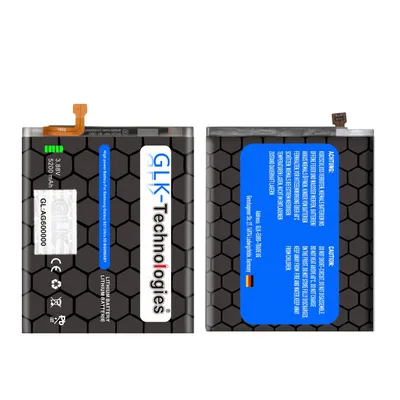Two batteries are shown side-by-side against a white background.