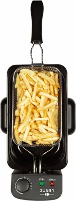 Produktbild von Lentz 3 L Edelstahl Fritteuse 2000 Watt 10200