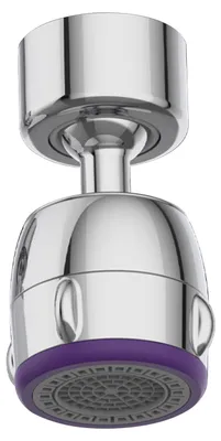 Produktbild von INF Wasserhahnbelüfter 2 Wasserflussmodi 360° schwenkbar Silber