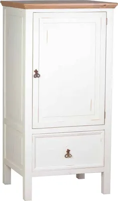 Produktbild von MiaMöbel Küchenmodul Mexico Möbel 78x155x65 cm Landhausstil Massivholz Pinie Weiß