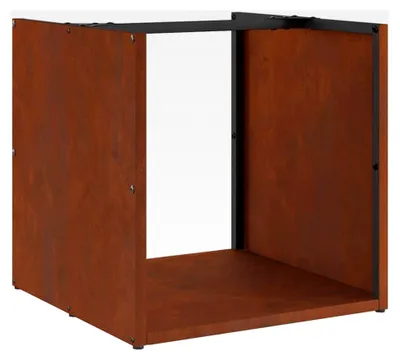 Produktbild von Brennholzregal 40x40x40 cm aus wetterfestem Stahl