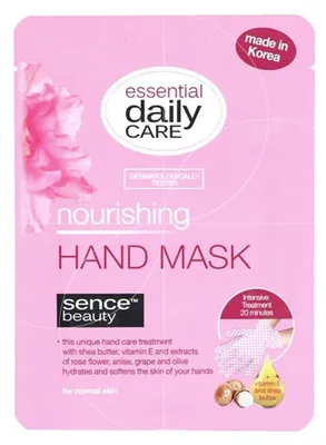 Image de 24 masques pour les mains Sencebeauty, 18g. Soin, hydratation, exfoliation, relaxation pour la peau