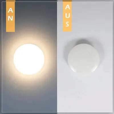 Produktbild von ZMH Led Deckenleuchte 2er Sternenhimmel Deckenlampe Modern Klein Rund 15W 3000K 21cm Warmweiß für Schlafzimmer Treppenhaus Küche Wohnzimmer Büro Flur