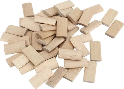 Immagine prodotto di 50Pcs Legno di faggio Domino Tenon Stopper per l'artigianato di legno Mobili Splicing Connettore