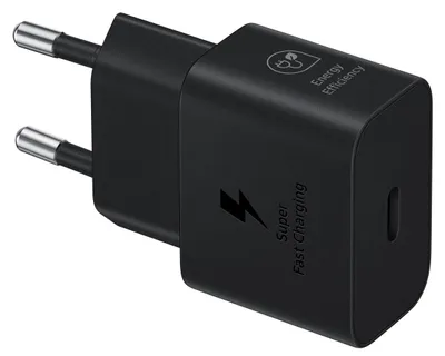 Produktbild von Samsung Schnellladegerдt, USB-C, 25W ohne Datenkabel, Black