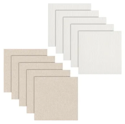 Zdjęcie produktu dla Zestaw 10 samoprzylepnych płytek dywanowych, 50 x 50 cm, antypoślizgowe