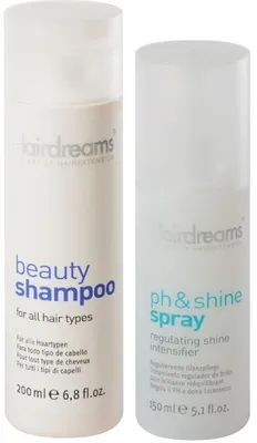 Produktbild von Hairdreams Beauty Shampoo 200 ml + ph&Shine Spray 150 ml