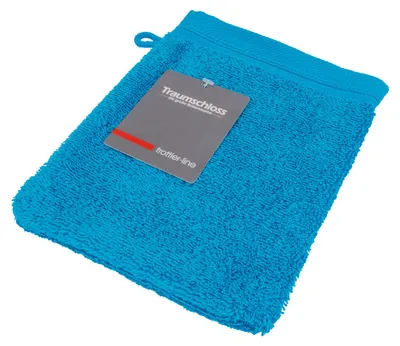 Produktbild von Traumschloss Frottier-Line Waschhandschuh 16 x 21 cm dunkeltürkis Flauschig weich & angenehm zur Haut