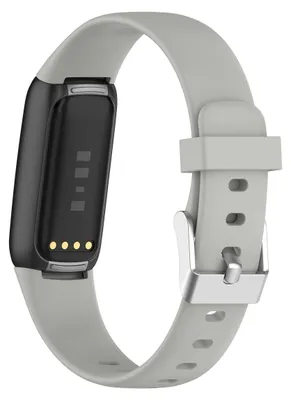 Produktbild von By Qubix passend für Fitbit Luxe - Sportarmband mit Schnalle - Maß: Small - Grau