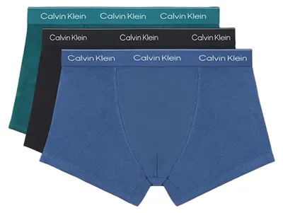 Produktbild von Calvin Klein CK Relaxed Fit Trunk 3PK Icon Baumwolle Boxershorts Herren Mehrfarbig