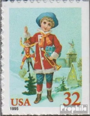 Produktbild von Briefmarken USA 1995 Mi 2651BDr postfrisch Weihnachten