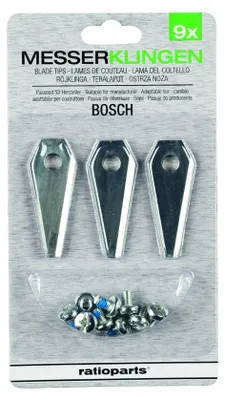 Produktbild von Ratioparts Ersatzmesser und Schraube für Bosch Mähroboter