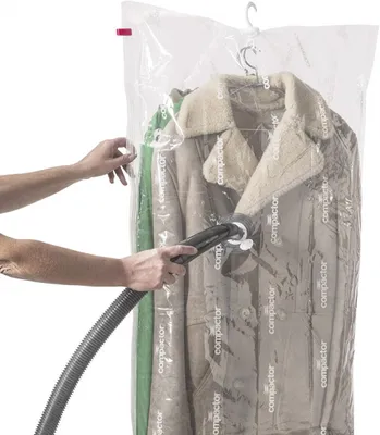 Produktbild von aufbewahrungsbeutel Vakuum mit Aufhänger 145 cm Nylon transparent