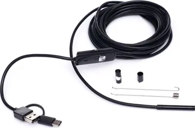 Zdjęcie produktu dla KRAFT&DELE Kamera inspekcyjna endoskopowa USB 2.0, micro USB, USB-C KD10412