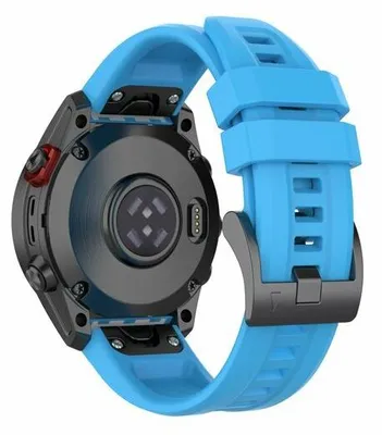 Produktbild von By Qubix Silikon Sportarmband - Blau - passend für Garmin Forerunner 745 / 935 / 945 / 955 / 965