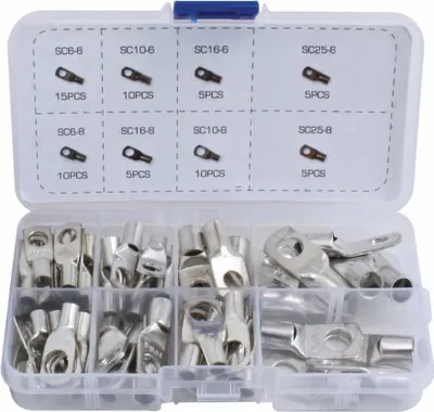Immagine prodotto di Kit puntalini, connettori per cavi elettrici per automobili, capicorda isolanti, con scatola, per il collegamento dei cavi, assortimento isolati ,capicorda a crimpare, set anello capocorda elettrico terminale connettori elettrici, 65 pezzi