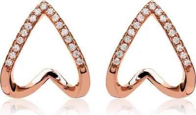 Produktbild von JEWLIX Ohrringe 925er Silber IP-Roségold Zirkonia SE0832