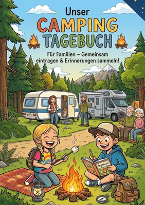Produktbild von Unser Camping Tagebuch: Interaktives Reisetagebuch - für Familien