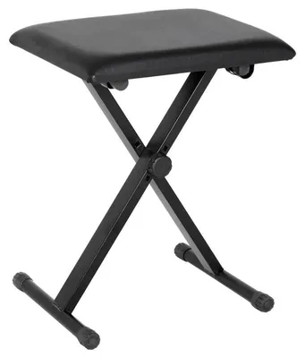 Immagine prodotto di Sgabello regolabile per pianoforte – Panca pieghevole per pianoforte | Colore: Nero | Dimensioni: 29x39x37-47 cm