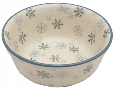 Produktbild von Keramik Schüssel Bolesławiec 16 cm Handgemacht für Suppe