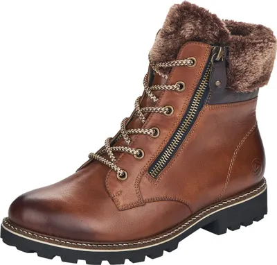 Produktbild von Remonte Schnürstiefel - Kastanienbraun Glattleder Größe: 40 Normal