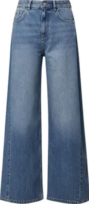Produktbild von comma Damen Jeans Relaxed Fit Wide Leg 5-Pocket-Schnitt Knopfverschluss