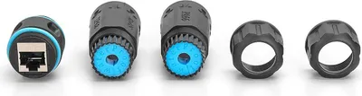 Produktbild von DIGITUS Außenanschluss Patchkabel CAT6A Verbinder RJ45->RJ45