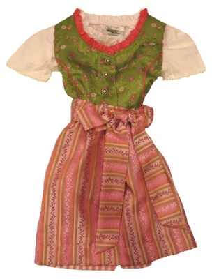 Produktbild von Festliches Kinder Dirndl mit Bluse und Trachtenschürze Gr. 68 - 164 80