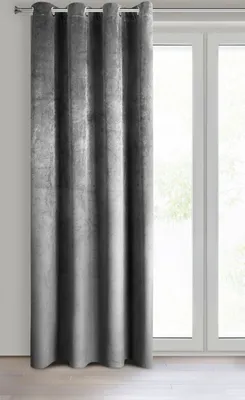 Produktbild von Vorhang PIERRE stahl 140x250 cm Ösen Ösenvorhang
