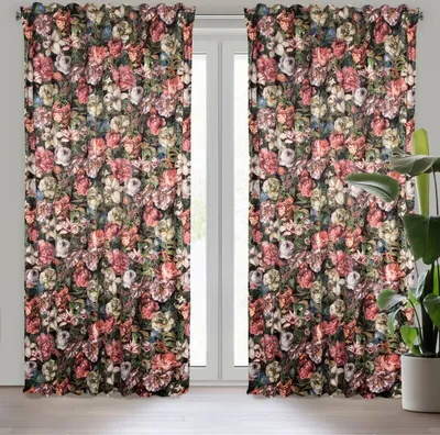 Produktbild von Vorhang PEONIA dunkelrot 140x270 cm Kräuselband SZEL
