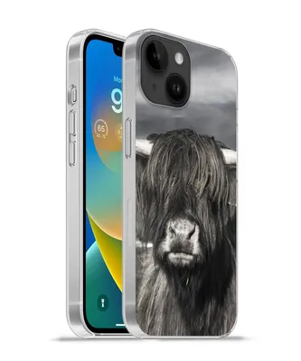 Produktbild von MuchoWow® Handyhülle Schutzhülle Hülle für Apple iPhone 14 - Softcase Schottischer Highlander - Tiere - Hörner Silikon Softcase Handy Hülle - Mobiltelefonhülle