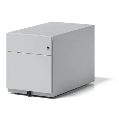 Produktbild von Rollcontainer Note mit Griffleiste, lichtgrau,