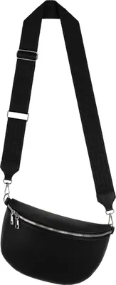 Produktbild von Bauchtasche XL (22416) Umhängetasche Crossbody-Bag  Kunstleder Italy-Design BLACK