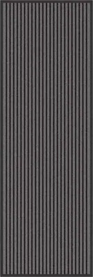 Image de vidaXL Paillasson noir 60 x 180 cm Polypropylène