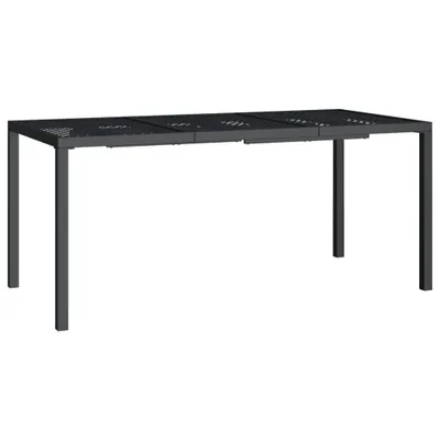 Obrázek produktu pro vidaXL Zahradní stůl antracit 165x80x72 cm Ocel