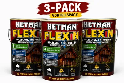 Productafbeelding van Flexin 3x6L houtbeschermingsverf voor binnen- en buitengebruik – UV- en weersbestendig