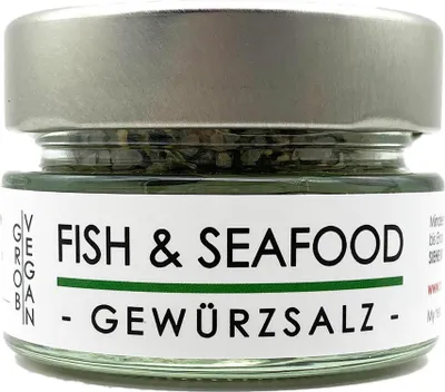 Obrázok produktu pre my herbs Soľ na dochutenie rýb a morských plodov - morská soľ s korením 60 gramov v nádobe