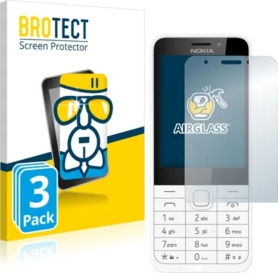 Produktbild von 3x BROTECT Schutzglas für Nokia 230 Schutzfolie Panzer Folie Glas Display Schutz klar