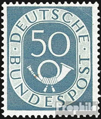 Produktbild von Briefmarken BRD (BR.Deutschland) 1951 Mi 134 postfrisch Posthorn