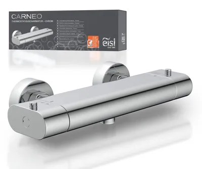Produktbild von eisl CARNEO Duscharmatur mit Thermostat, Mischbatterie Dusche, Duschthermostat mit Verbrühschutz, Chrom