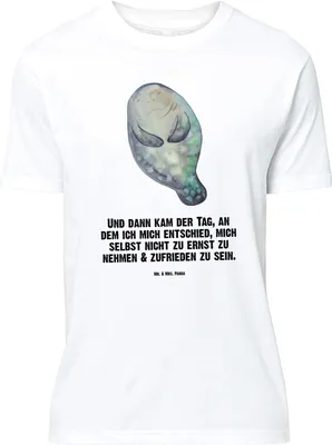 Produktbild von Mr. & Mrs. Panda T-Shirt Seekuh Happy - Weiß - Geschenk, Neuanfang, Tshirt, Neustart, Meer, Achtsamkeit, Oversize, Shirt, Freundin, Lustiges, Selbstliebe, mit Spruch
