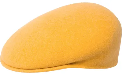 Kangol Flat Cap Schiebermütze 504 aus reiner Wolle in rot