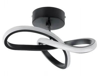 Image de Apt Zd77B Led Plafonnier Moderne 24W Noir