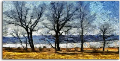 Produktbild von Coloray Canvas 120x60  Wandbild Leinwand Bilder Natur Landschaft Frühlings Meere