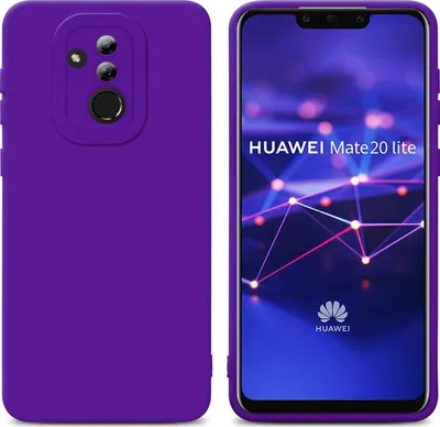 Zdjęcie produktu dla Pokrowiec Cadorabo do Huawei MATE 20 LITE w kolorze fioletowym, silikonowe etui TPU na telefon komórkowy