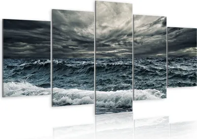Produktbild von Modernes Wandbild 030212- 24 (100x50) - 5 Teilig Bilder Fotografie auf Vlies Leinwand Foto Bild Dekoration Wand Bilder Kunstdruck Natur