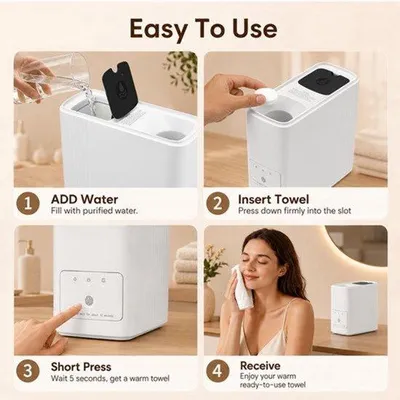 Productafbeelding van Handdoekverwarmer met onmiddellijke verwarming in 5 seconden en 20